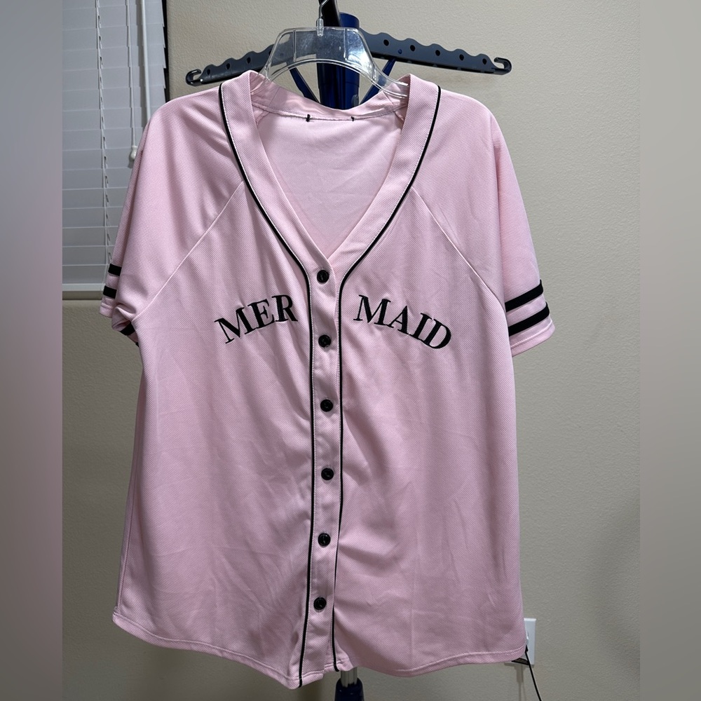 Mermaid Baseball Jersey Top